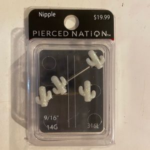 Cactus nipple rings